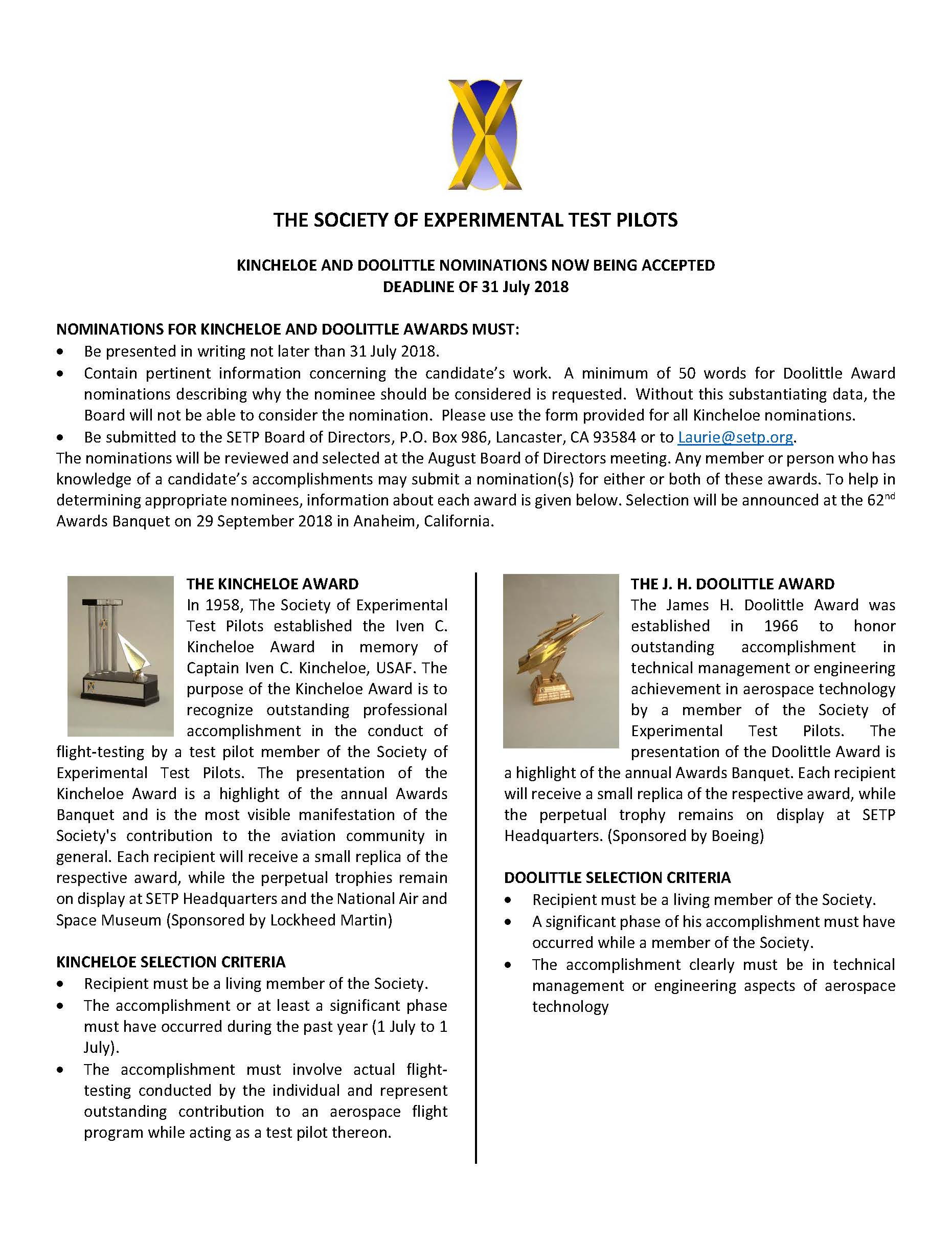 2018 Call For Nominations Flyer Page 1